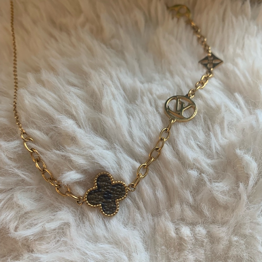 Luxury designer inspired gold plated necklace